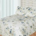 Bay Colony By Patch Magic 72 x 60 in. Roses, Super Throw - Blue STHBROS